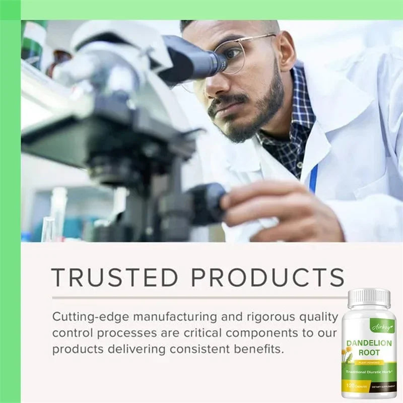 Dandelion Root Capsules - Prostate Health Support, Liver Protection, Relieving Frequent Urination, Improving Immunity