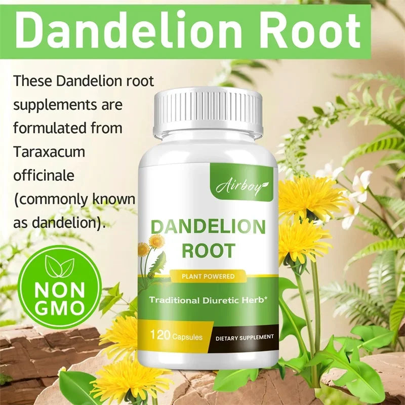 Dandelion Root Capsules - Prostate Health Support, Liver Protection, Relieving Frequent Urination, Improving Immunity