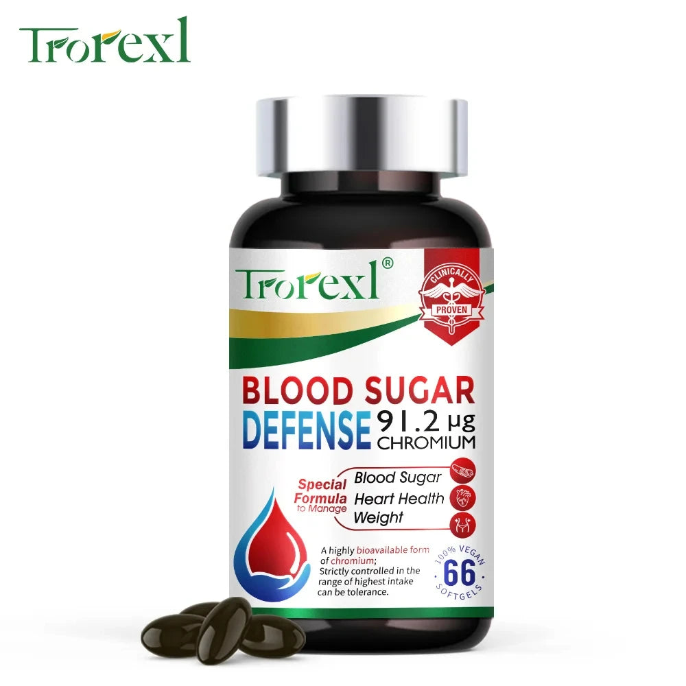 Blood Sugar Defense Diabetes Capsule for Cardiovascular Heart, Sugar Metabolism, Maintain of Normal Blood Glucose Concentrations