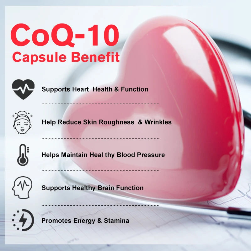 Ubiquinol Heart Health CoQ10 400 mg Softgel Antioxidant - Excellent absorbency, active form for heart, immune & skin health