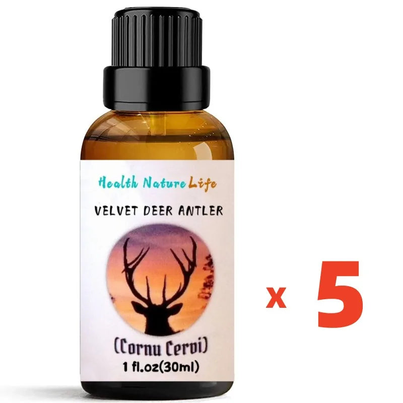 VELVET DEER ANTLER MAXIMUM STRENGTH INCREASES LEVELS OF SEXUAL HORMONES  LIBIDO, INCREASES ENERGY REDUCES BLOOD PRESSURE, MUSCULAR DEVELOPMENT INCREASES STAMINA & STRENGTH.