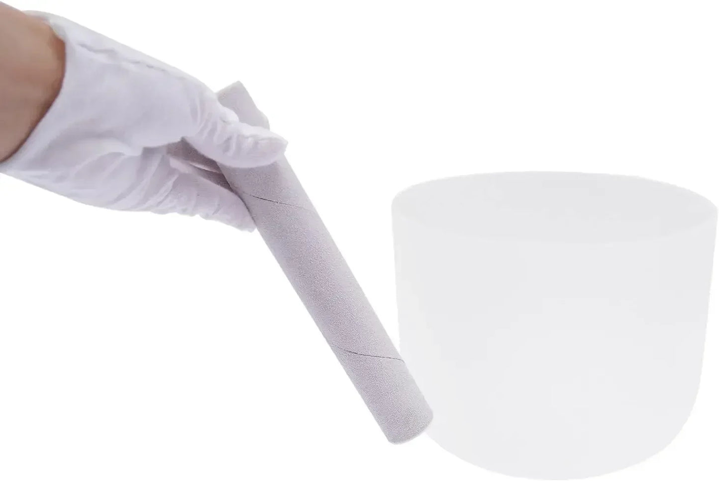 432 Hz Crystal Singing Bowl, Perfect Pitch, 8-Inch Singing Bowl for Sound Healing, Meditation, and Protection.