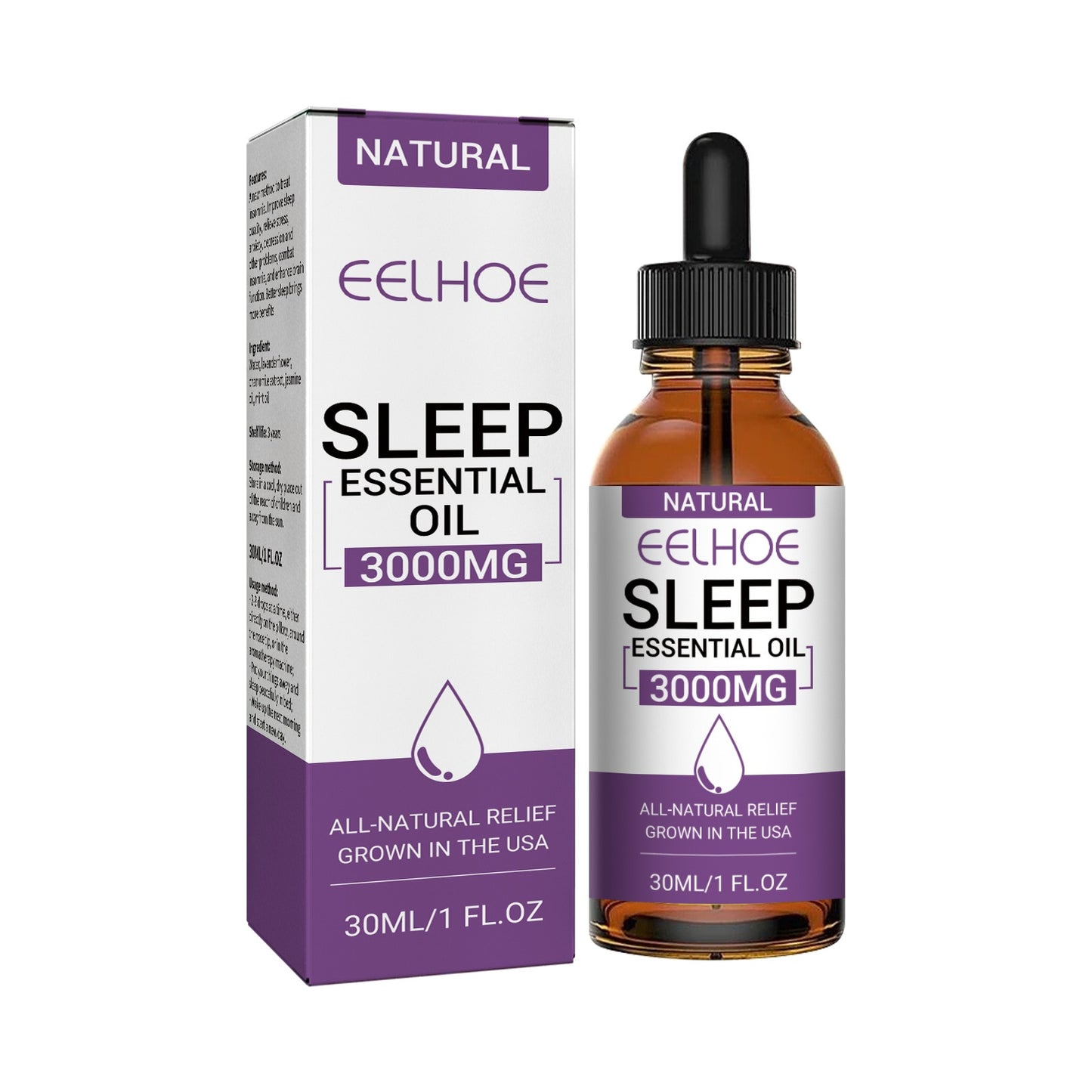 Deep Sleeping Aid Oil Lavender Essential Oil Aromatherapy Relieve Stress Anxiety Insomnia Treatment Improving Sleep Help Product