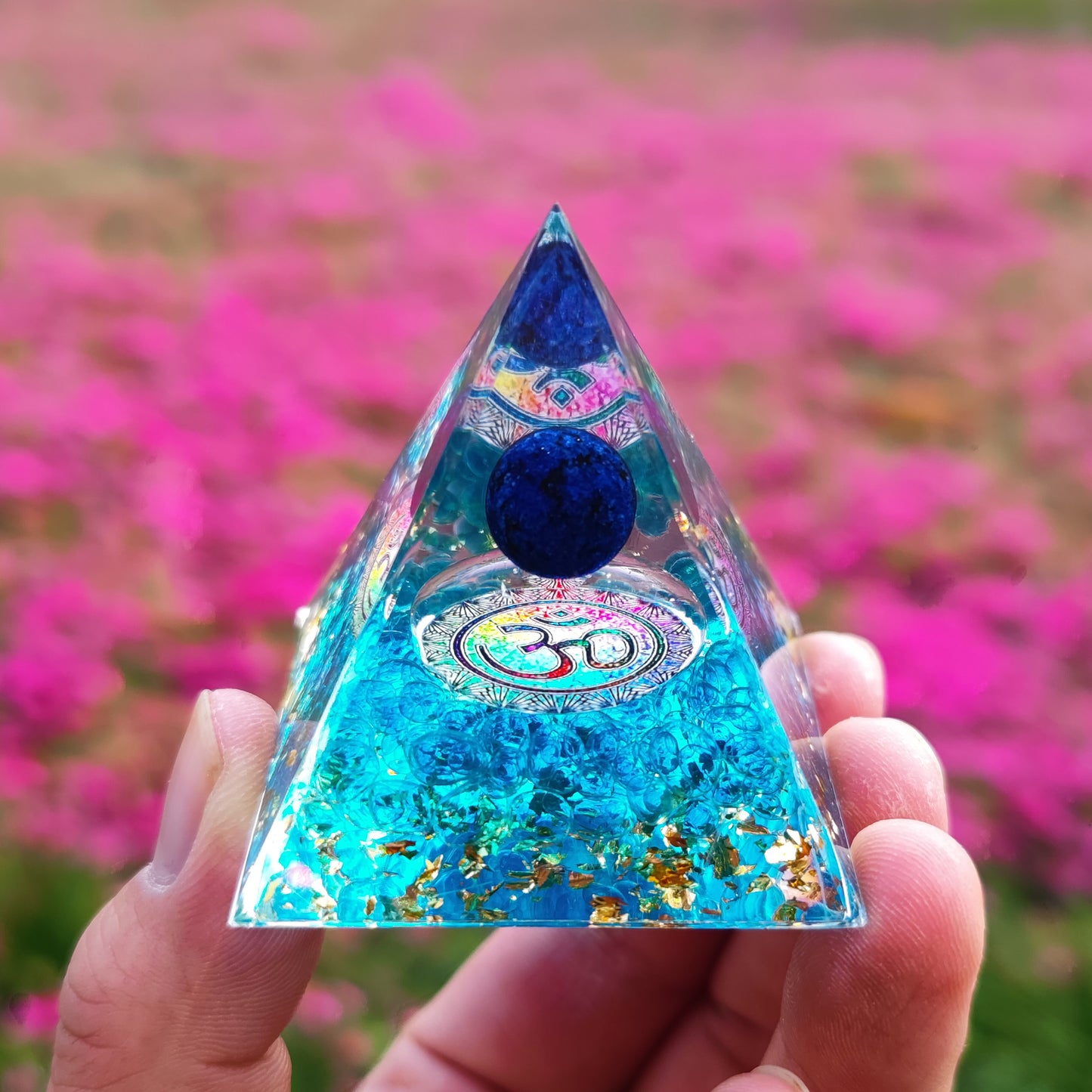 Orgonite Pyramid Crystals Natural Stone Orgone Energy Generator Healing Reiki Chakra Meditation Ornaments Crafts Office Decor