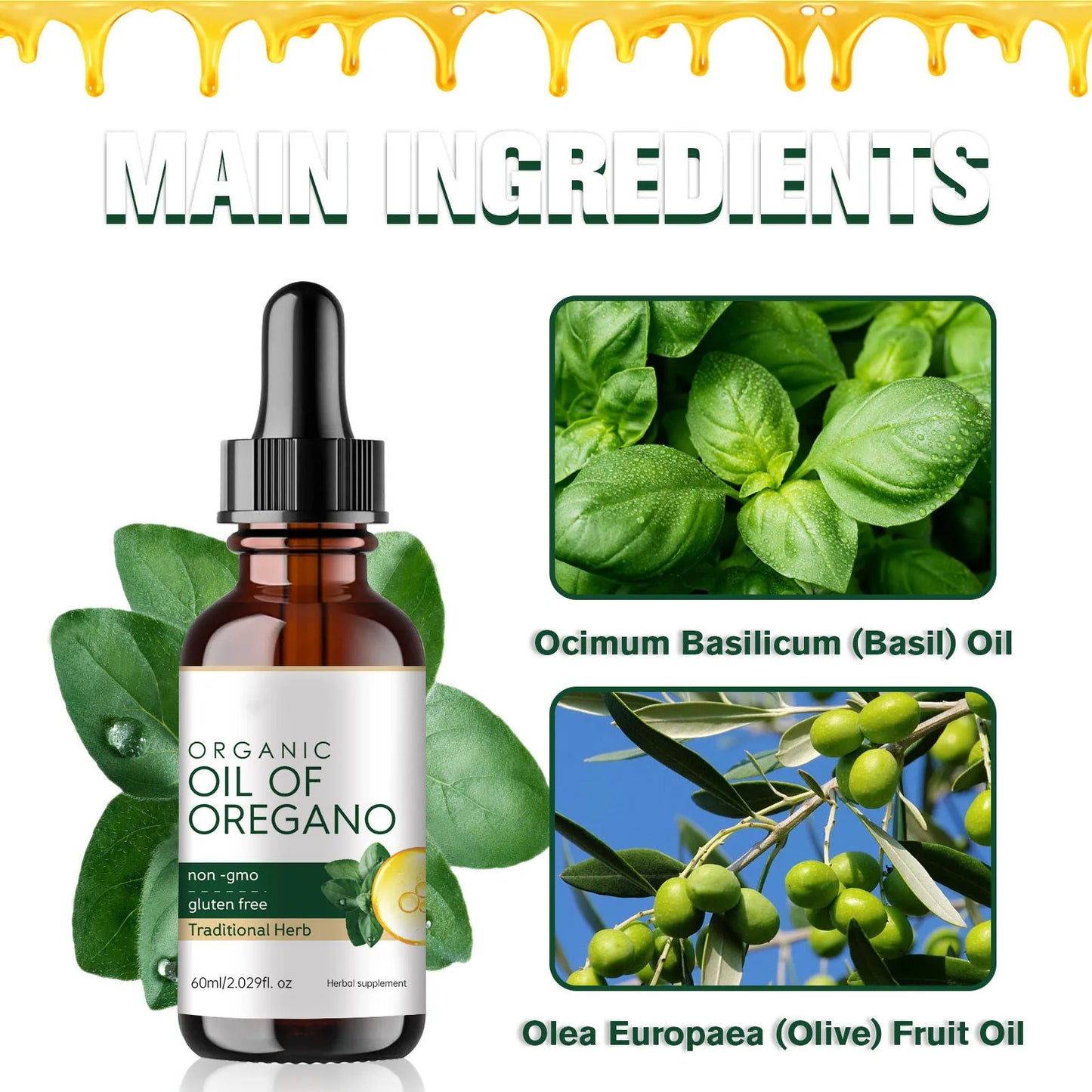 Oil Of Oregano Fights Bacteria, Treats Fungal Infections, Heals Wounds, Pain Reliever, Repels Insects.