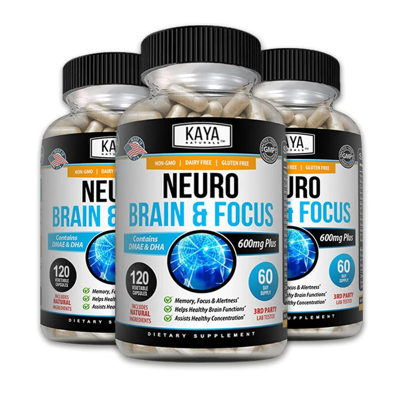 Neuro Brain & Focus Supplement - Healthy Memory Function, Clarity Nootropics Supplement - for Mental Focus, Cognitive Function Only sold in the US