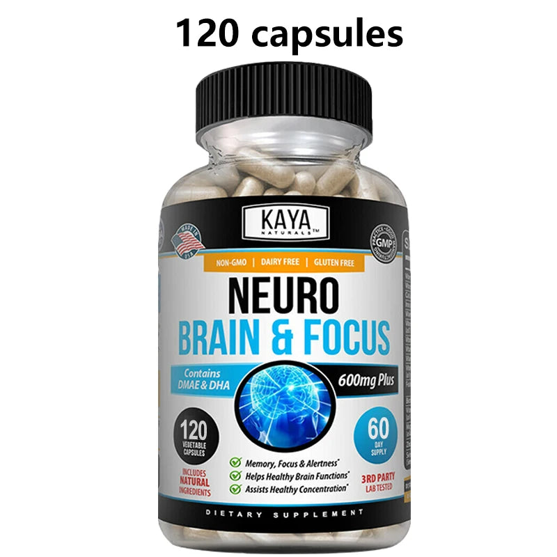 Neuro Brain & Focus Supplement - Healthy Memory Function, Clarity Nootropics Supplement - for Mental Focus, Cognitive Function Only sold in the US