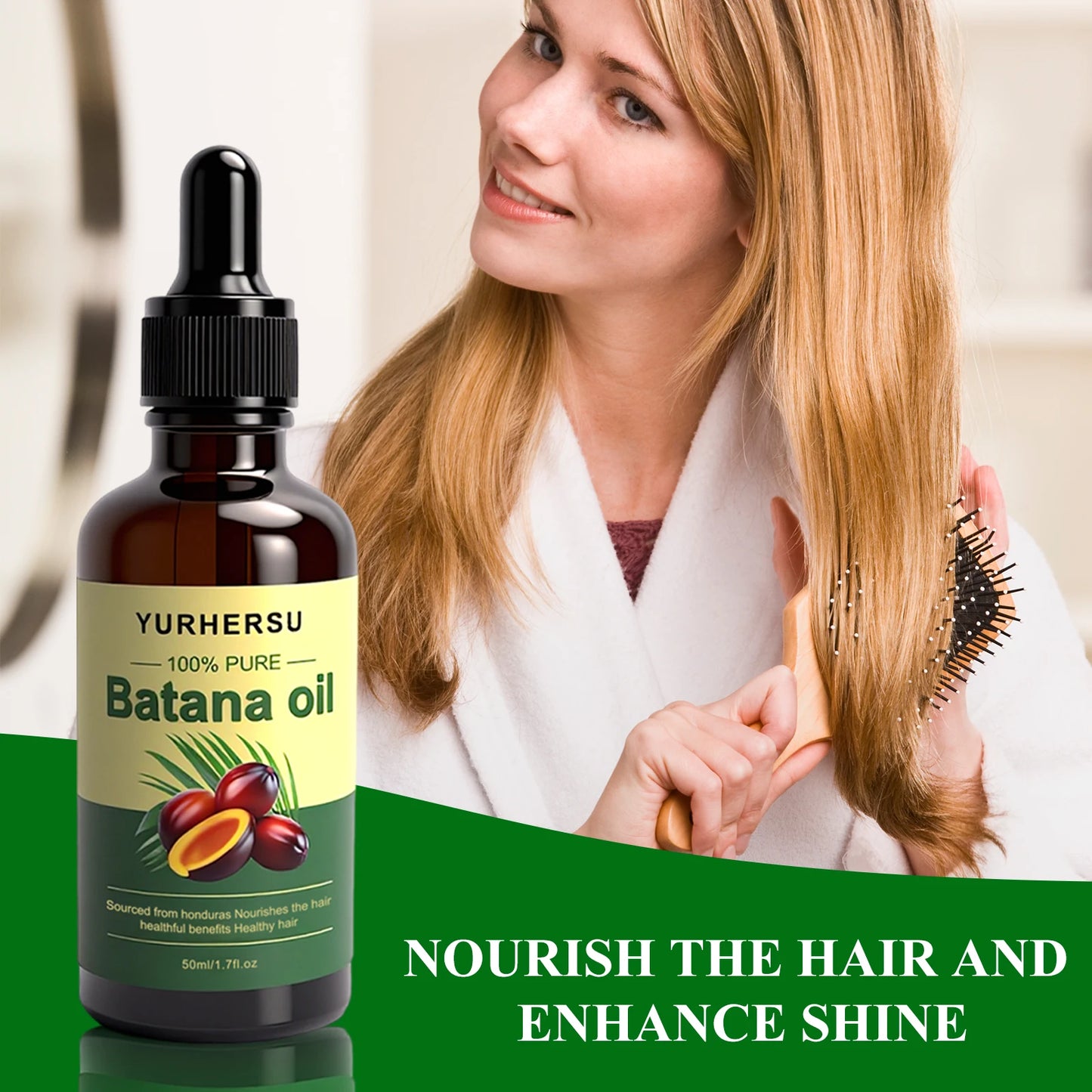Batana Oil for Hair Growth: Dr Sebi Organic Raw Batana Oil from Honduras - 100% Pure & Natural - For Thicker & Stronger Hair