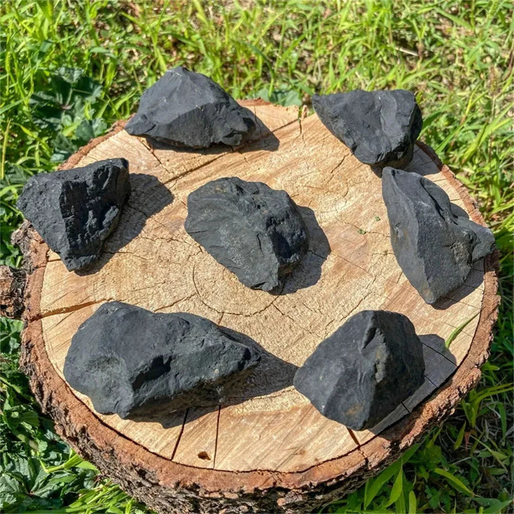 Shungite Crystals Natural Raw Stone Healing EMF Protection Spiritual Reiki Chakra Stones Deflects Elf Waves & Harmful Frequencies