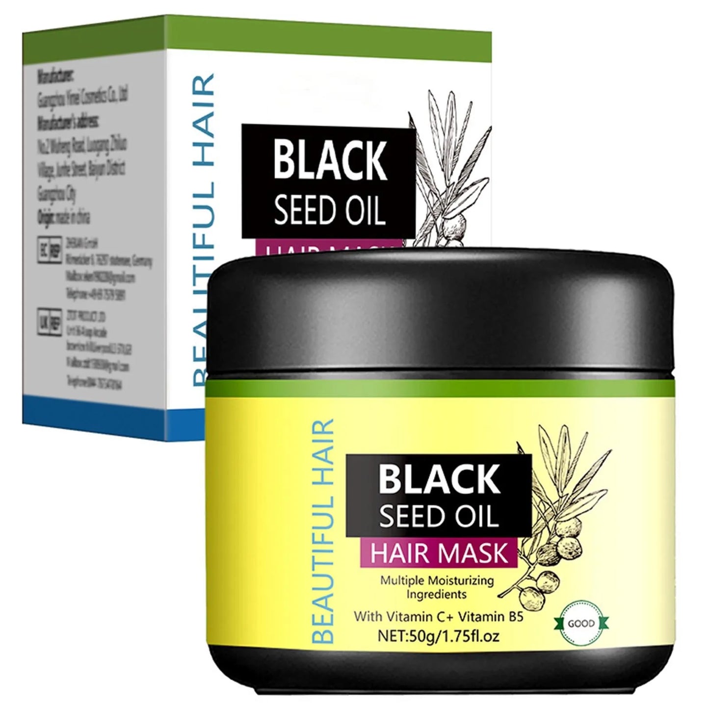 Black Seed Hair Growth Oil Moisturizes & Deeply Nourishes & Softens Dry.