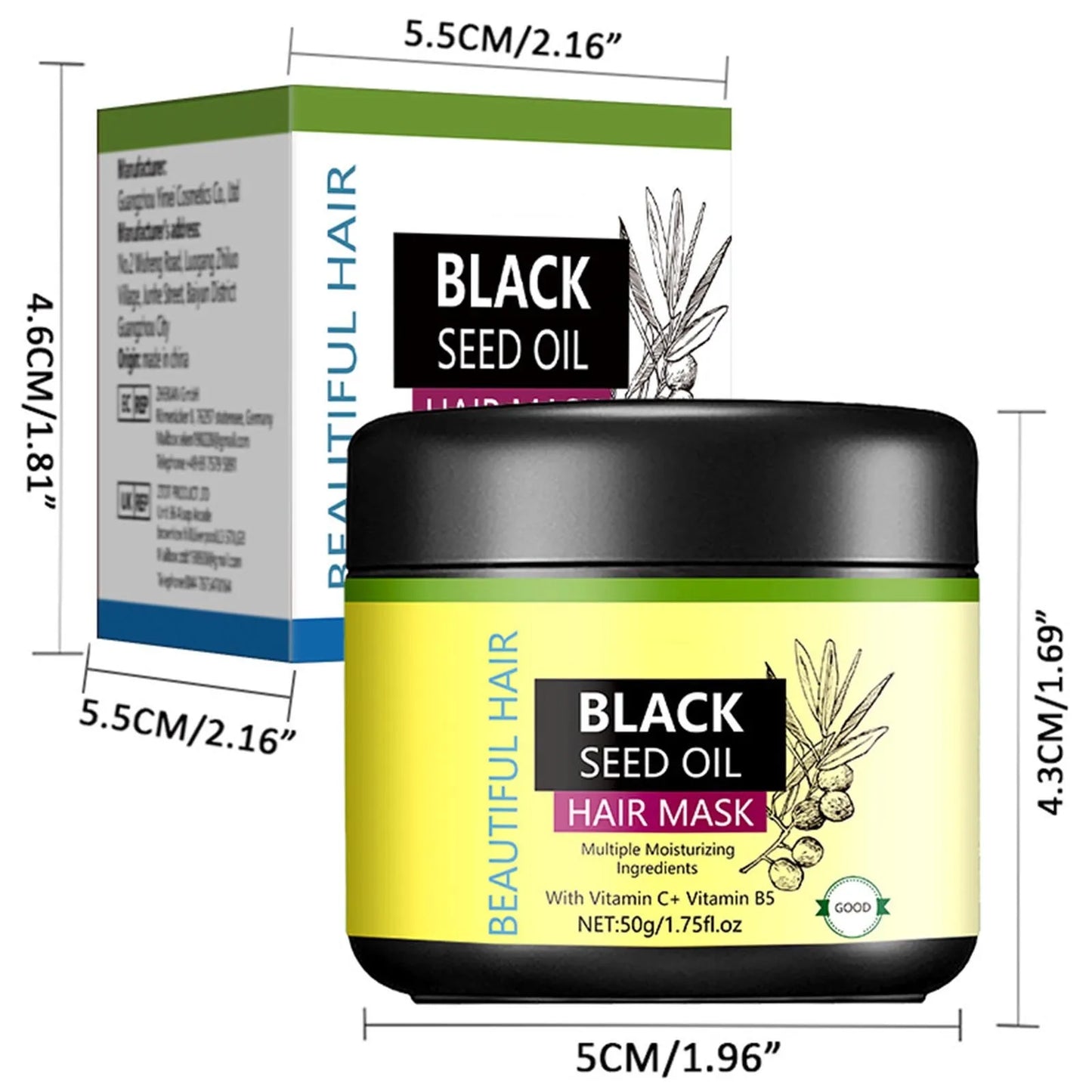 Black Seed Hair Growth Oil Moisturizes & Deeply Nourishes & Softens Dry.