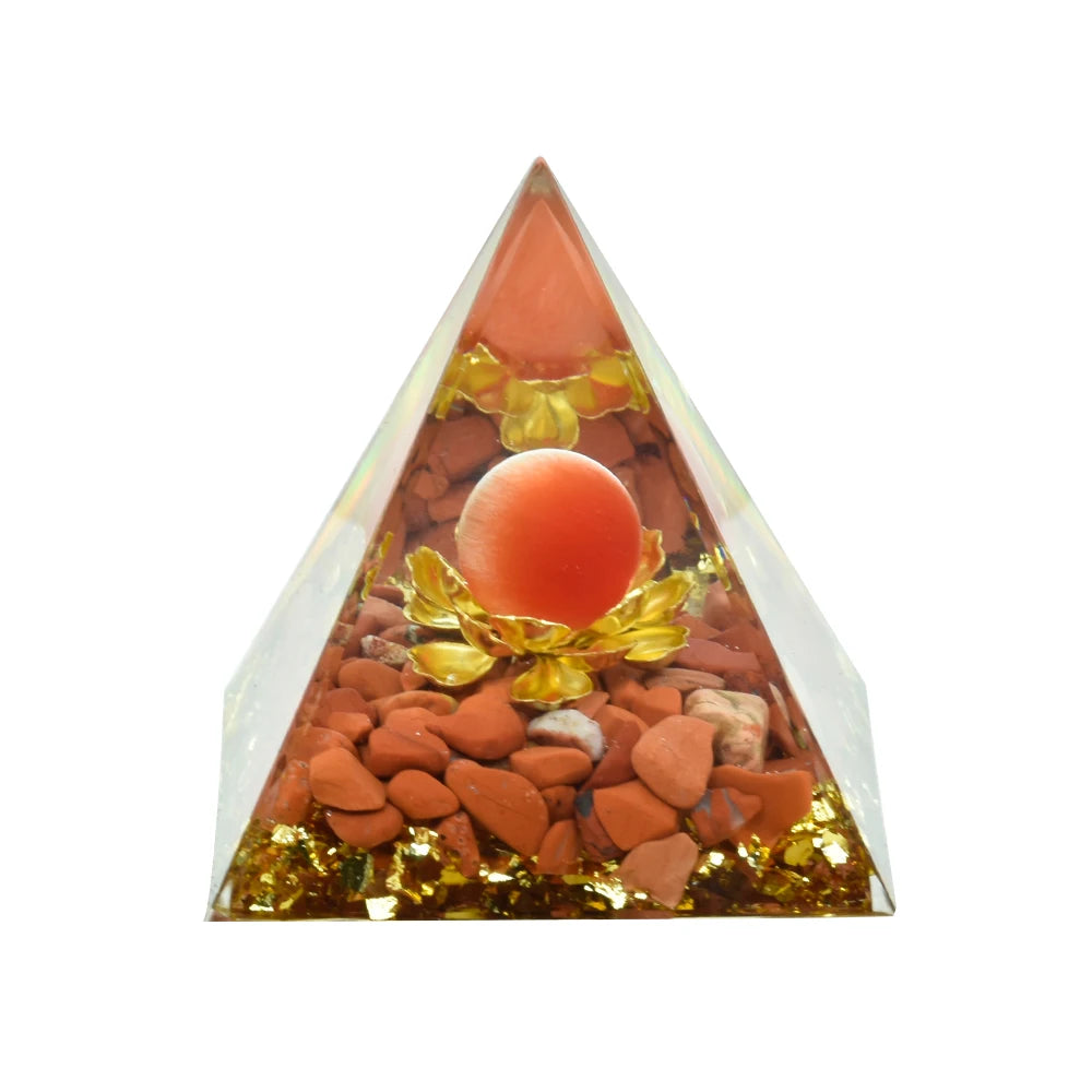 Natural Crystal Energy Generator Pyramid Reiki Healing Chakra Stabilizer Energetic Alchemy Deflects Harmful Electromagnetic Frequencies & Provides RF Shielding.