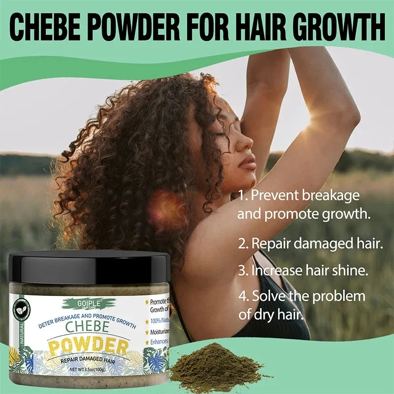 Natural African Chebe Powder for Hair Growth Moisturizing Essence Scalp Care Butter Treatment Repair Damaged Anti Loss Oil Serum