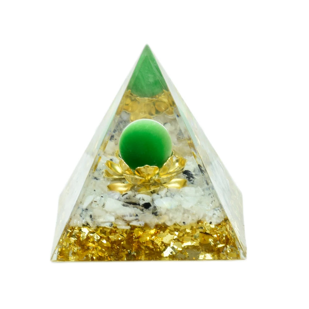 Natural Crystal Energy Generator Pyramid Reiki Healing Chakra Stabilizer Energetic Alchemy Deflects Harmful Electromagnetic Frequencies & Provides RF Shielding.