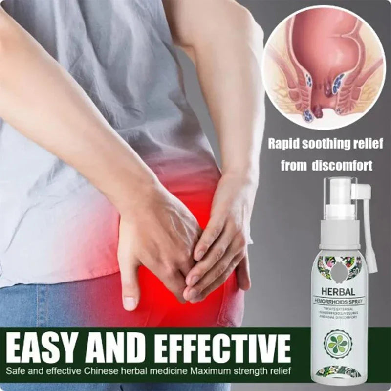 Natural Hemorrhoid Treatment Anal Relief Spray Essential Oils Health Skin Care