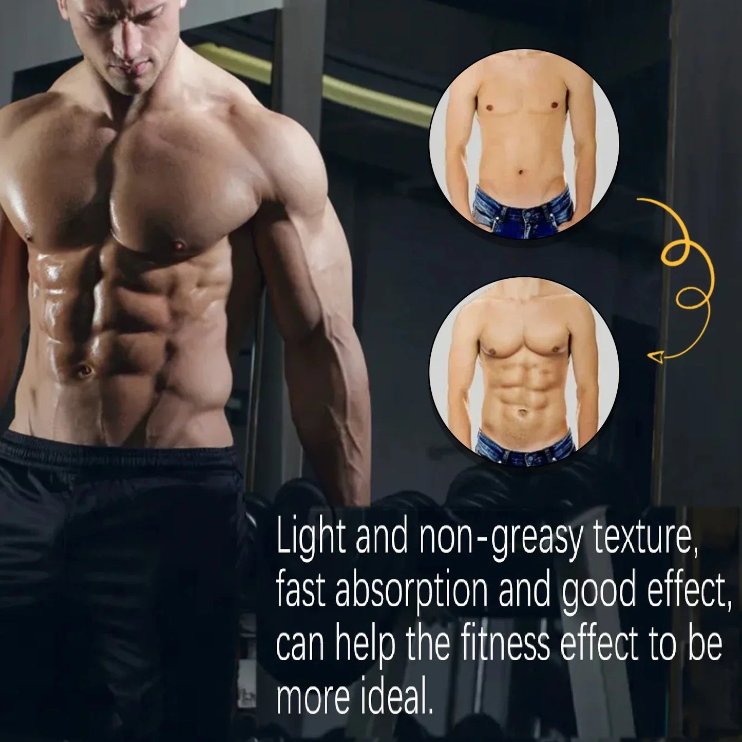 Bee Venom Gynecomastia Heating Oil Tightens Skin Burns Fat & Reveals 6 Pack.