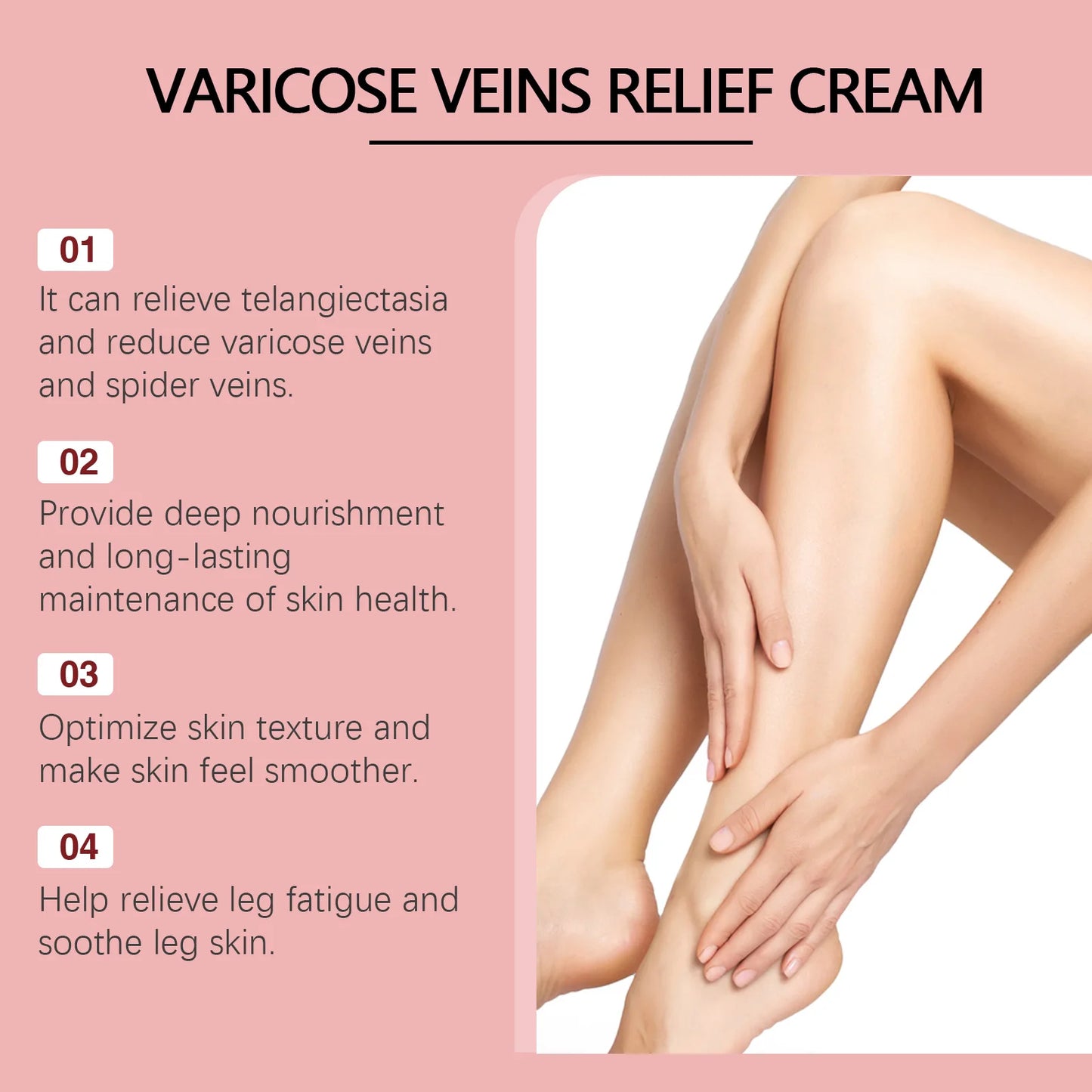 Aescin Horse Chestnut Varicose Veins Cream Leg Swelling Relief Eliminate Vasculitis Phlebitis Improve Blood Circulation Spider Veins Soothing Cream.