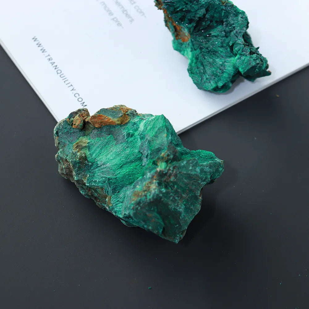 Very Powerful Malachite Crystal Specimen Known For Regulating The Menstrual Cycle & Cramps Easing Labor Pain Dealing With Depression, Anxiety And Drawing Out Negative Energies From The Body.