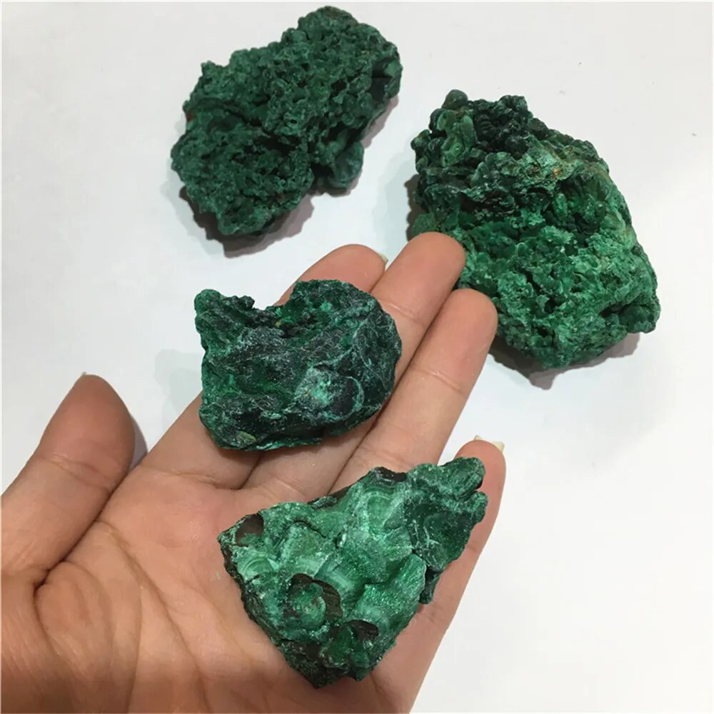 Very Powerful Malachite Crystal Specimen Known For Regulating The Menstrual Cycle & Cramps Easing Labor Pain Dealing With Depression, Anxiety And Drawing Out Negative Energies From The Body.