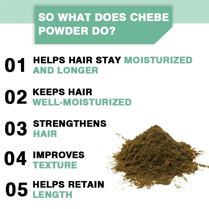 Natural African Chebe Powder for Hair Growth Moisturizing Essence Scalp Care Butter Treatment Repair Damaged Anti Loss Oil Serum