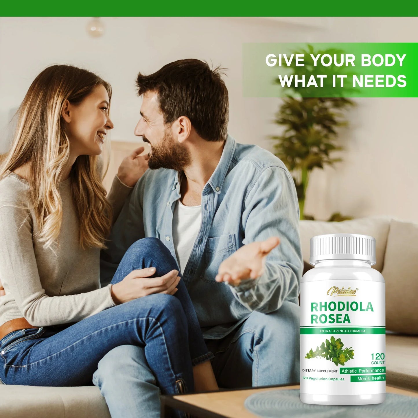 Rhodiola Rosea - Relieve Stress, Replenish Energy, Improve Endurance, Cognition & Remove Negative Mood - 120 Capsules