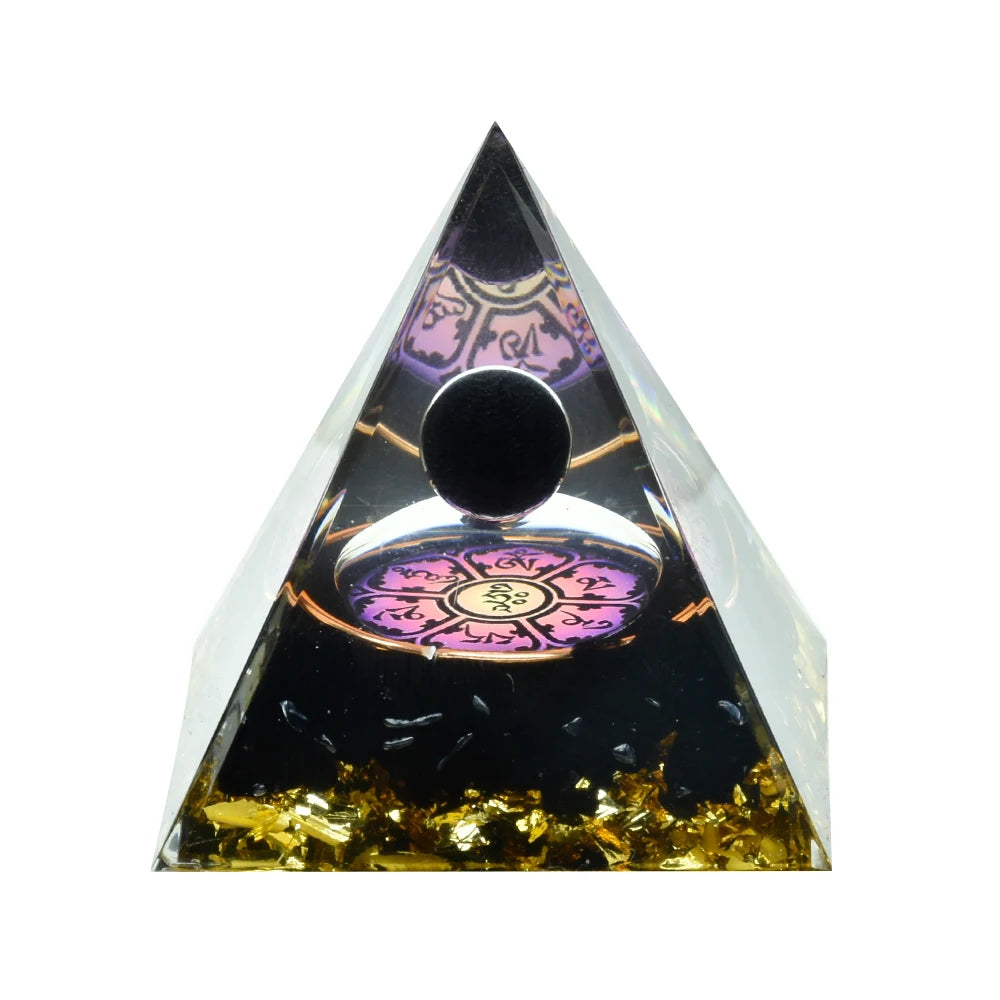 Natural Crystal Energy Generator Pyramid Reiki Healing Chakra Stabilizer Energetic Alchemy Deflects Harmful Electromagnetic Frequencies & Provides RF Shielding.