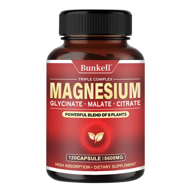 Magnesium Supplementation - Promotes Proper Muscle, Heart and Bone Support Cardiovascular Function and Nutrient Metabolism