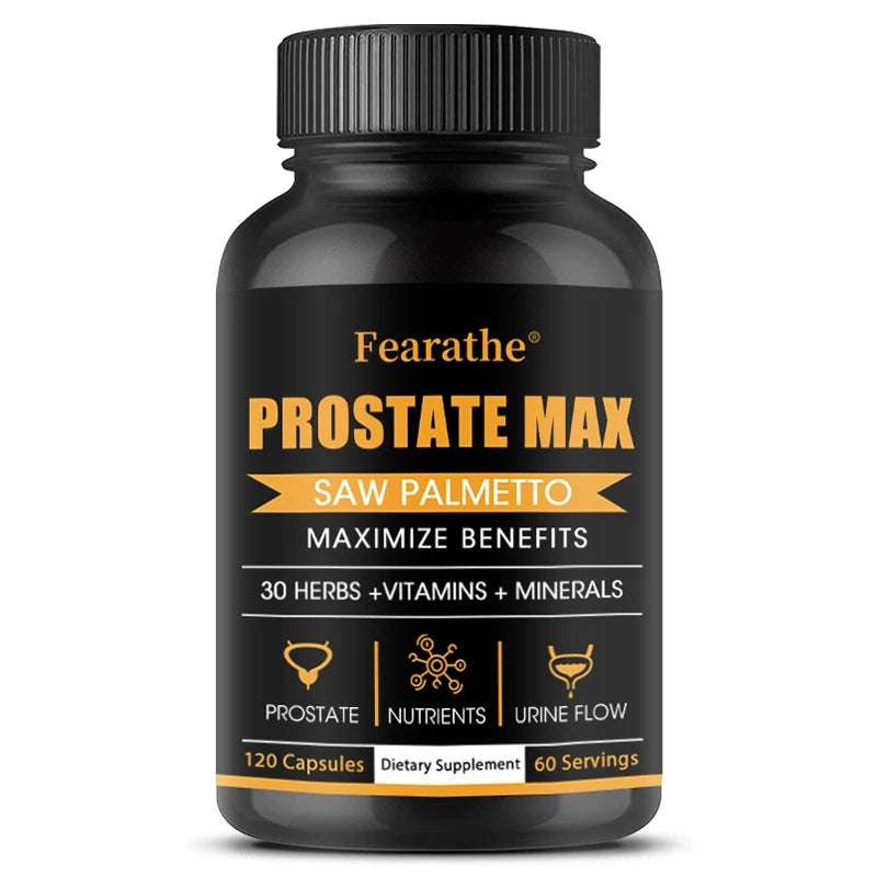Prostate Max Powerful Saw Palmetto Prostate Supplement - Promotes Prostate Health, Urinary Health and Hair Growth.