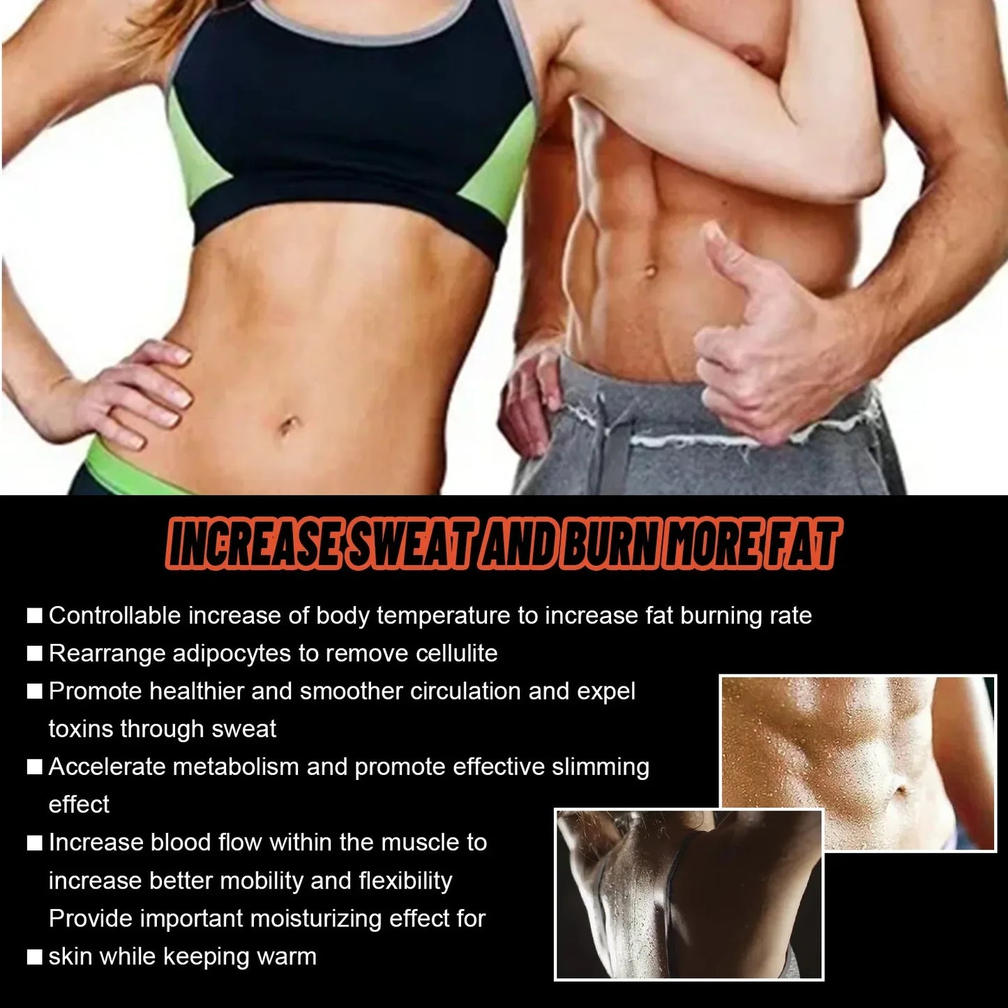 Bee Venom Gynecomastia Heating Oil Tightens Skin Burns Fat & Reveals 6 Pack.