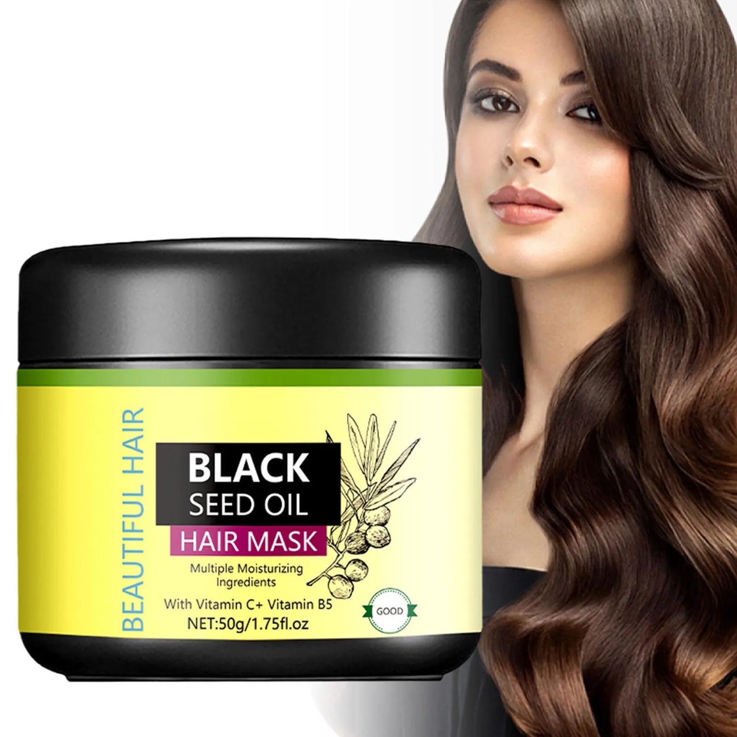 Black Seed Hair Growth Oil Moisturizes & Deeply Nourishes & Softens Dry.