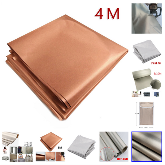 Shielding Fabric Anti Radiation Cloth Conductive EMF Protection Pure Copper Fabric Anti-Scanning RFID Linings Shield Bag