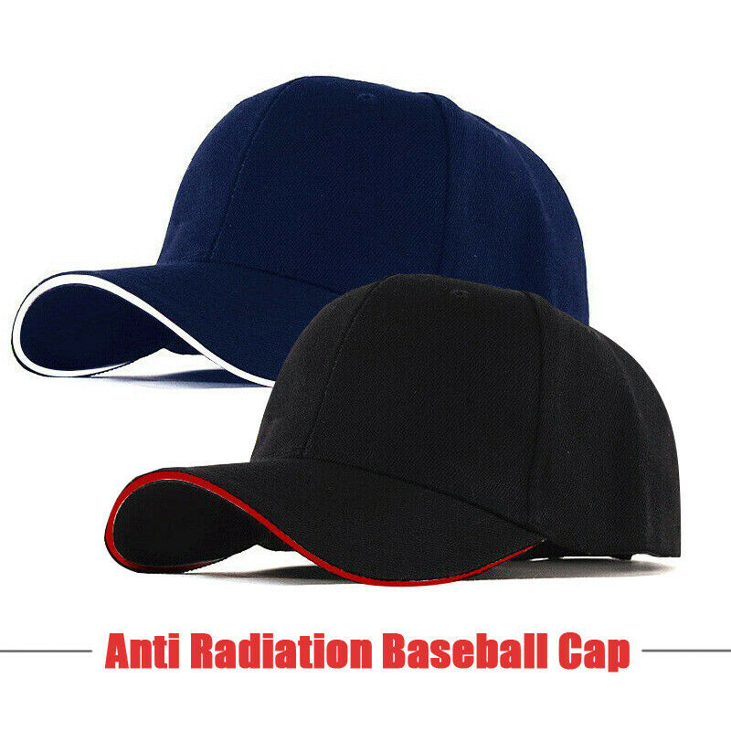 Anti Radiation Cap Computer TV EMF Shielding Hat RF/Microwave Protection Baseball Cap Silver Fiber Unisex RFID Shielding Hats