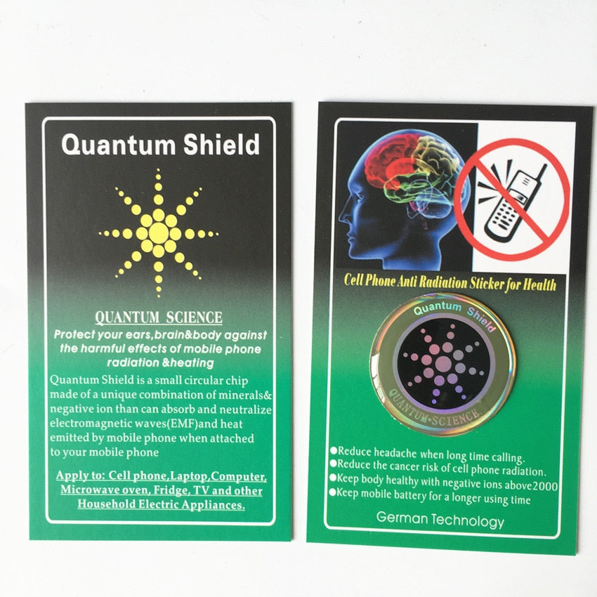 6pcs Quantum Shield Sticker Mobile Phone Sticker For Cell Phone Anti Radiation Protection from EMF Fusion Excel Anti-Radiation