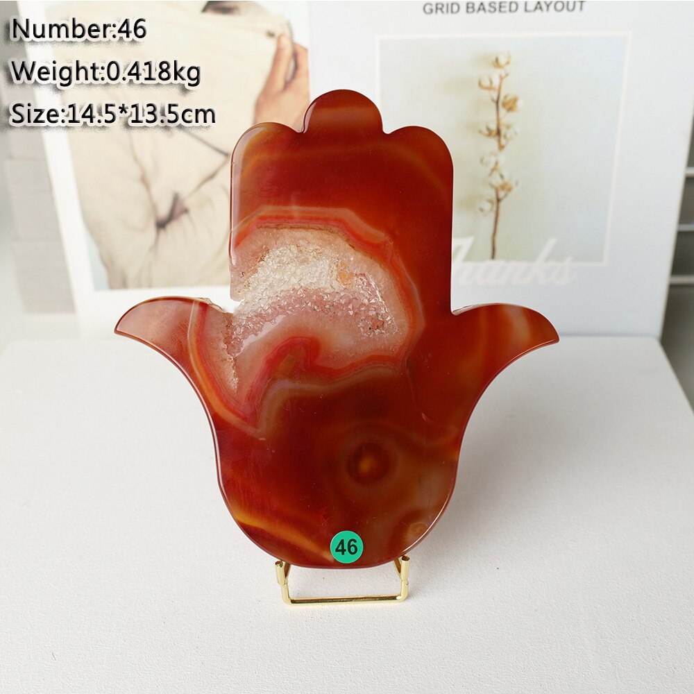 1pc Natural Carnelian Crystal Big Hand Red Agate Cluster Spiritual Meditation Increases Your Feng Shui.