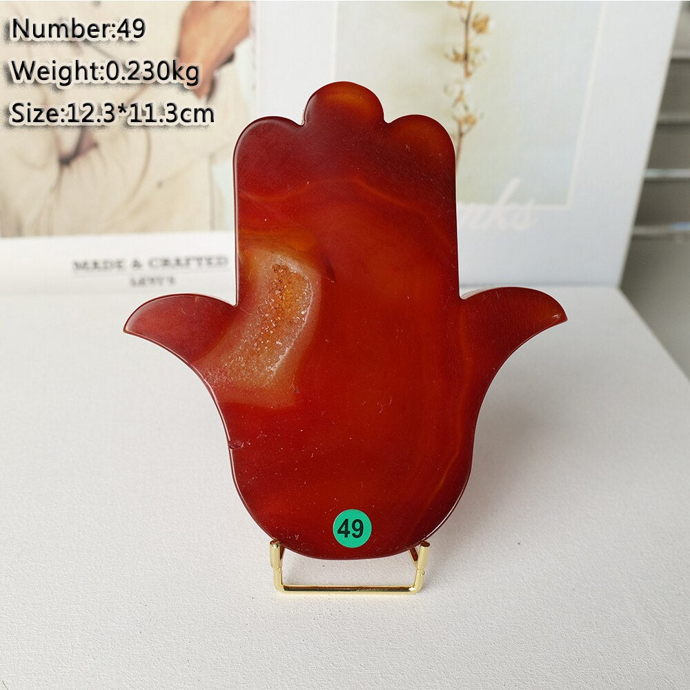 1pc Natural Carnelian Crystal Big Hand Red Agate Cluster Spiritual Meditation Increases Your Feng Shui.