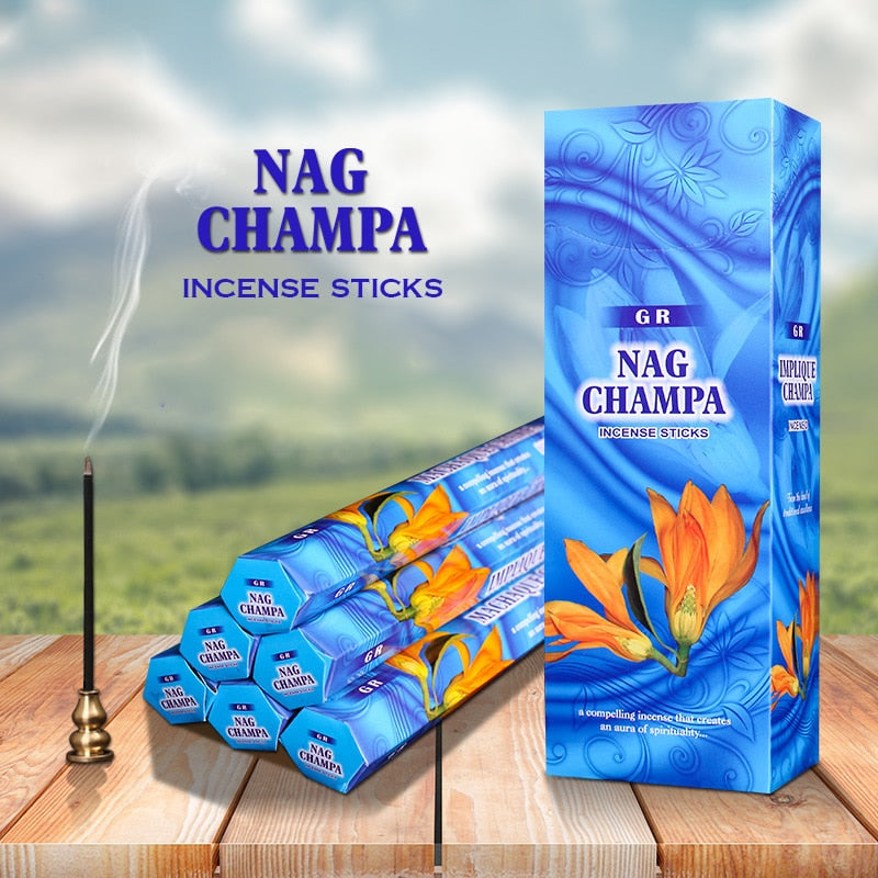 Original Indian Incense 20 Sticks Meditation Palo Santo White Sage Incense Room Air Fresh Aromatherapy