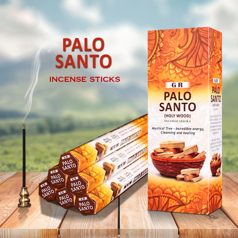 Original Indian Incense 20 Sticks Meditation Palo Santo White Sage Incense Room Air Fresh Aromatherapy
