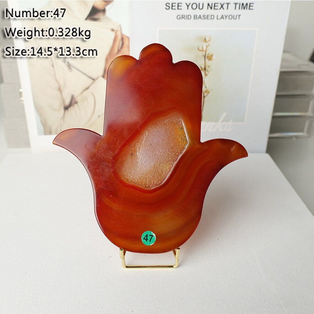 1pc Natural Carnelian Crystal Big Hand Red Agate Cluster Spiritual Meditation Increases Your Feng Shui.