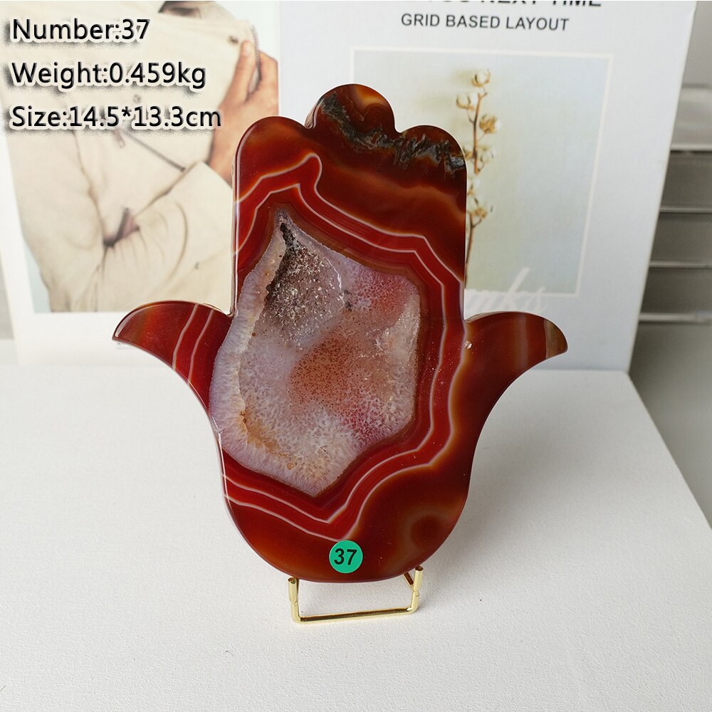 1pc Natural Carnelian Crystal Big Hand Red Agate Cluster Spiritual Meditation Increases Your Feng Shui.