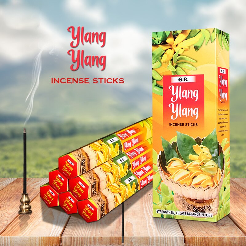 Original Indian Incense 20 Sticks Meditation Palo Santo White Sage Incense Room Air Fresh Aromatherapy