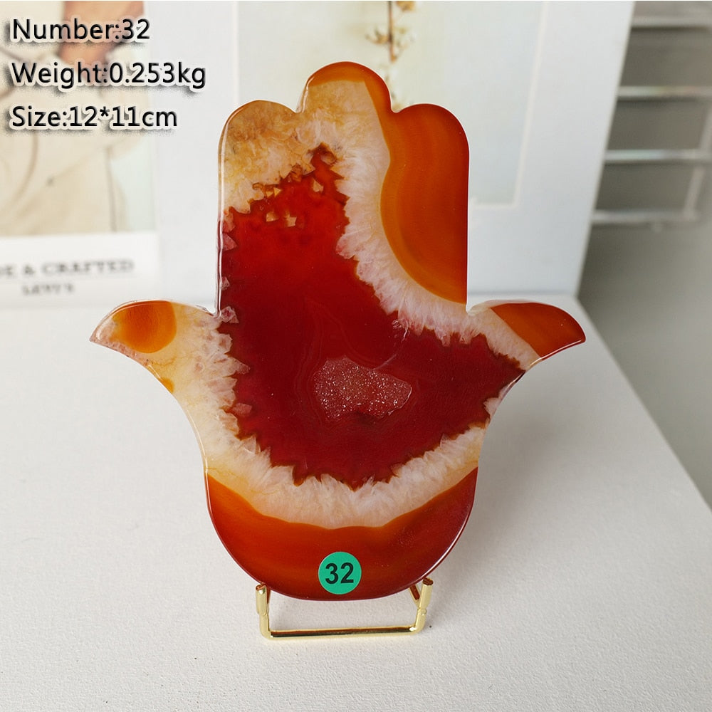 1pc Natural Carnelian Crystal Big Hand Red Agate Cluster Spiritual Meditation Increases Your Feng Shui.