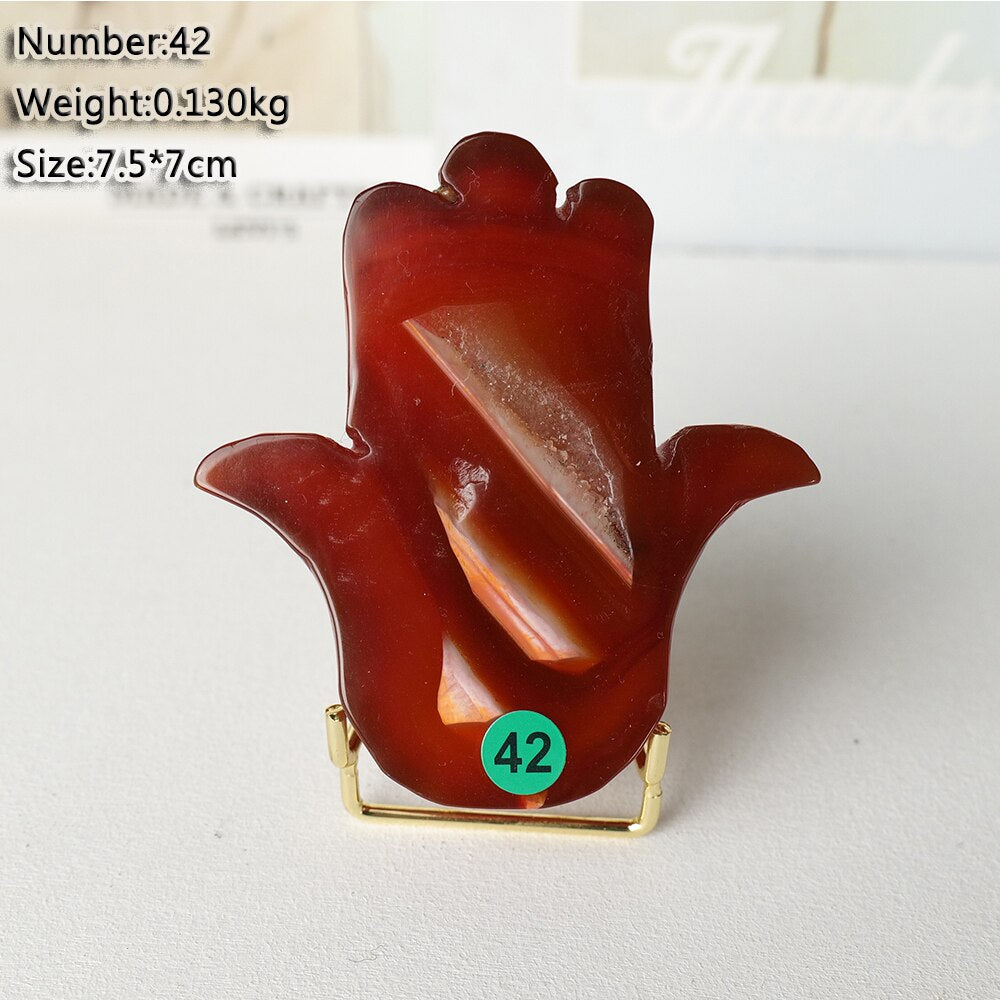 1pc Natural Carnelian Crystal Big Hand Red Agate Cluster Spiritual Meditation Increases Your Feng Shui.